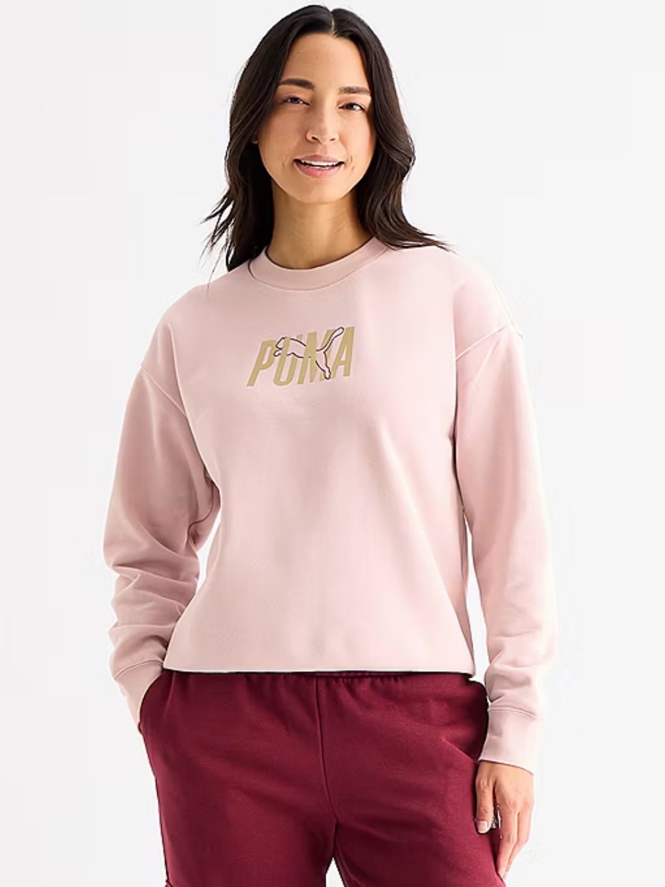Puma Pale Pink Crew Sweatshirt